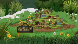 A hillside town built for one person, from the South Park episode